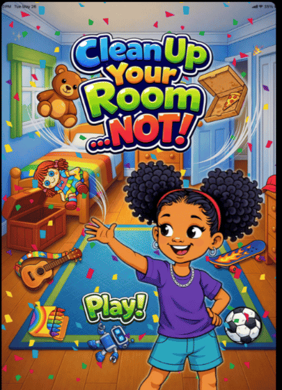 Clean Up Your Room…NOT! splash screen